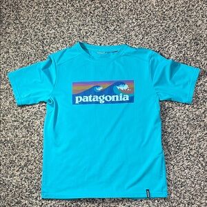 Patagonia Kids Blue Graphic T-Shirt